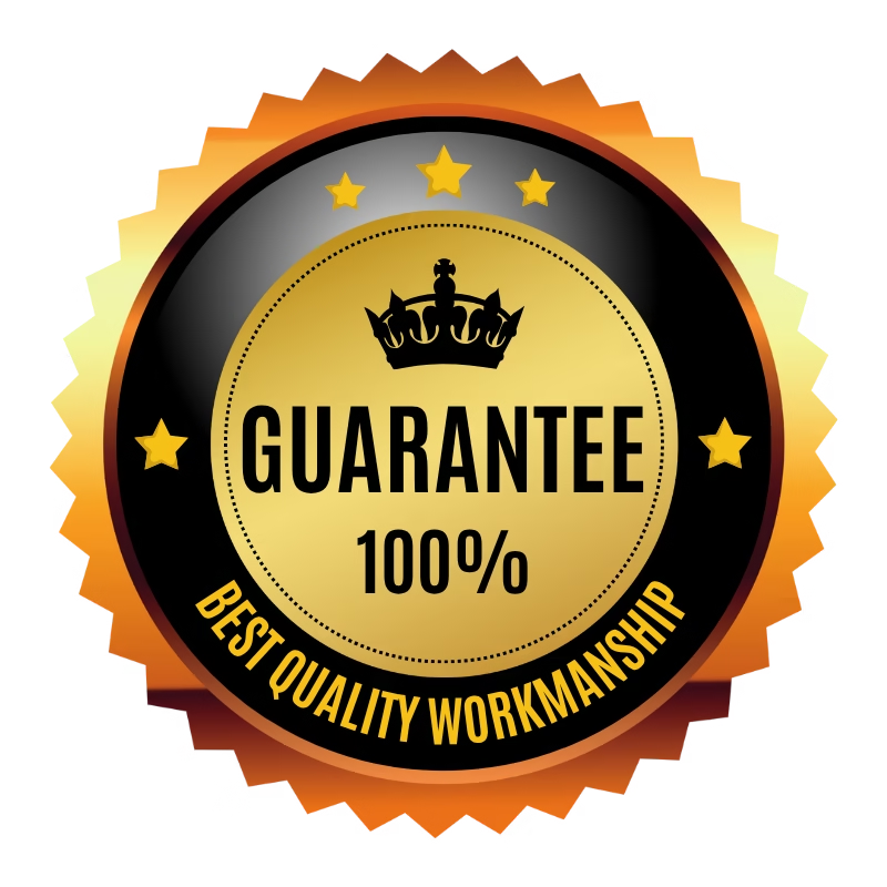 Guarantee seal: 100% best quality workmanship